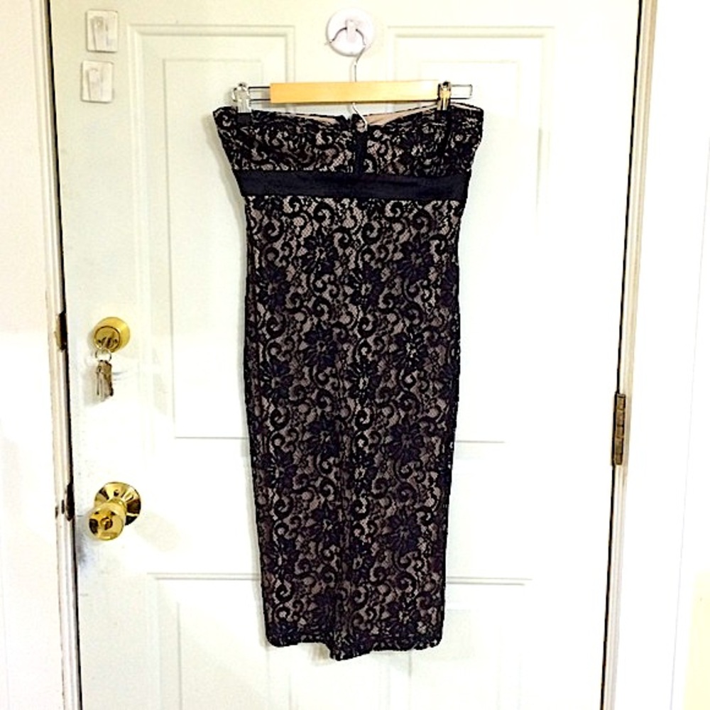 Arden b vintage strapless dress